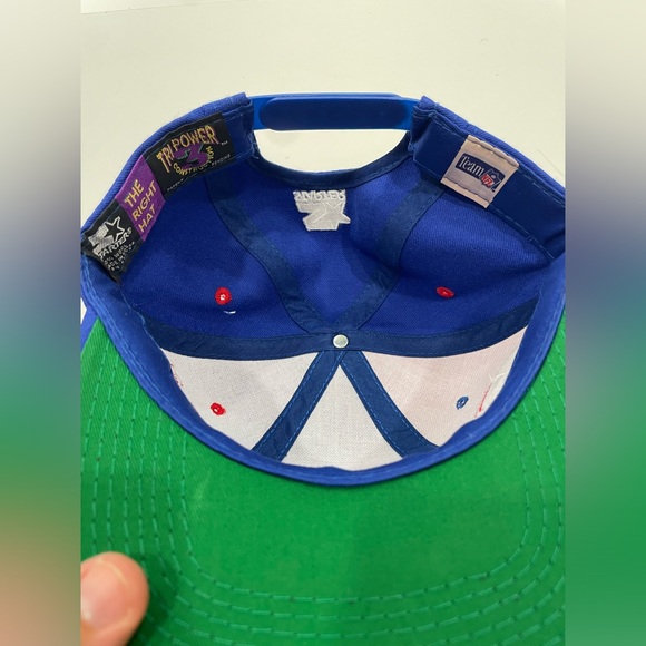 Vintage Starter NY Giants Two Tone Colorblock Snapback 100% Wool - Picture 5 of 9